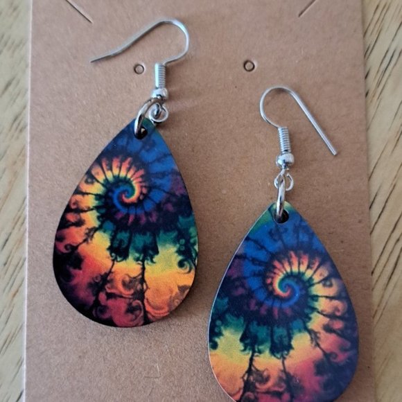 Trendy teardrop earrings - Picture 4 of 9